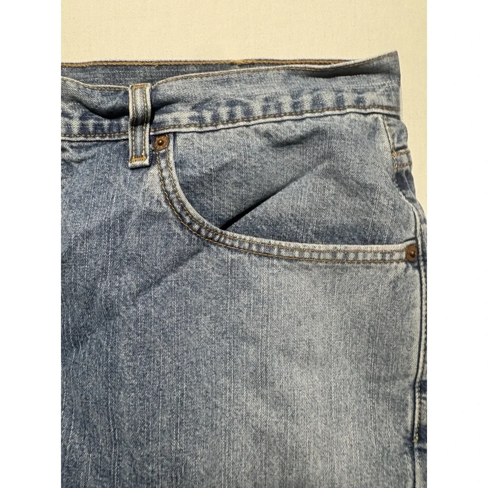 Levi's 569 Men's 36 Blue Denim Loose Straight Fit Shorts Medium Wash Cotton